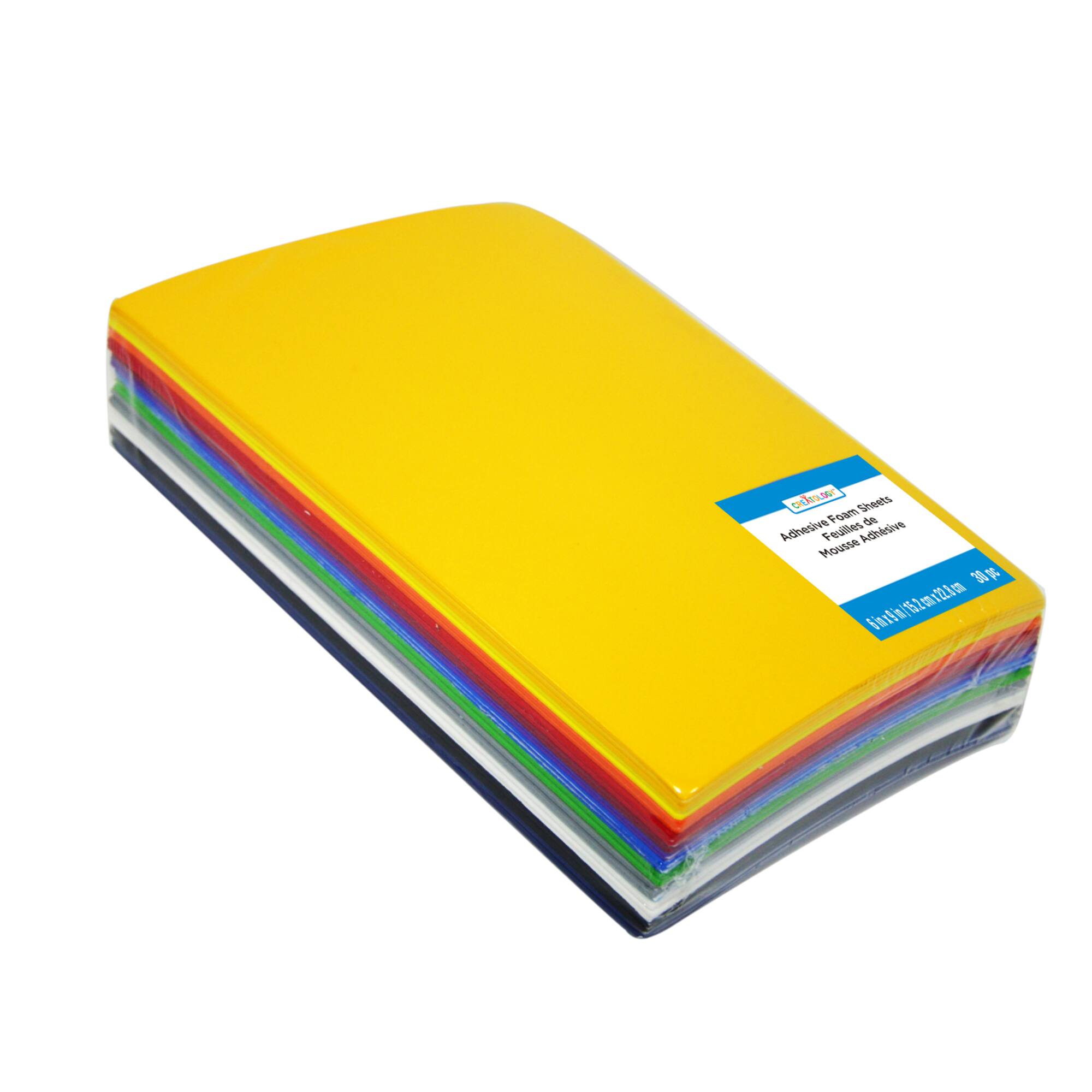 12 Packs: 30 ct. (360 total) 6" x 9" Primary Adhesive Foam Sheets Value Pack by Creatology™
